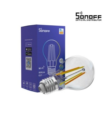 GloboStar® 80027 SONOFF B02-F-A60-R2 - Wi-Fi Smart LED Filament Bulb E27 A60 7W 806lm AC 220-240V CCT Change from 2200K to 6500K Dimmable